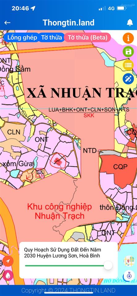Bán 84m2 có 50m đất ở trung tâm khu công nghiệp nhuận trạch xã lương sơn tỉnh phú thọ