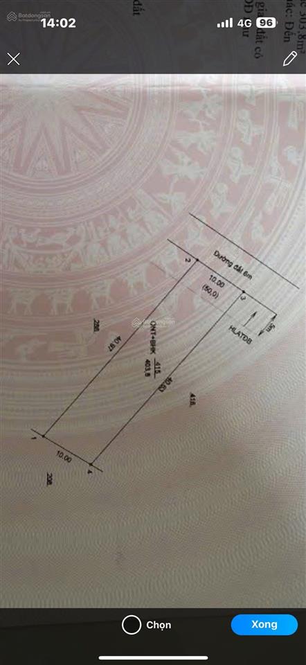 Đất phú an, bến cát 10x40m, 100m2 thổ cư giá 3tỷ350 gần ngã tư phú thứ