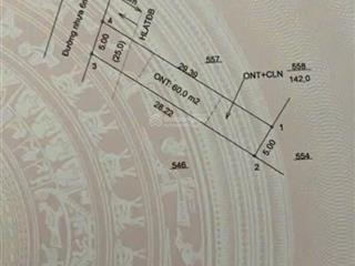 Bán đất trung tâm an tây bến cát 5x29m, 60m2 thổ cư đường nhưạ thông 6m giá 1tỷ450 thương lượng