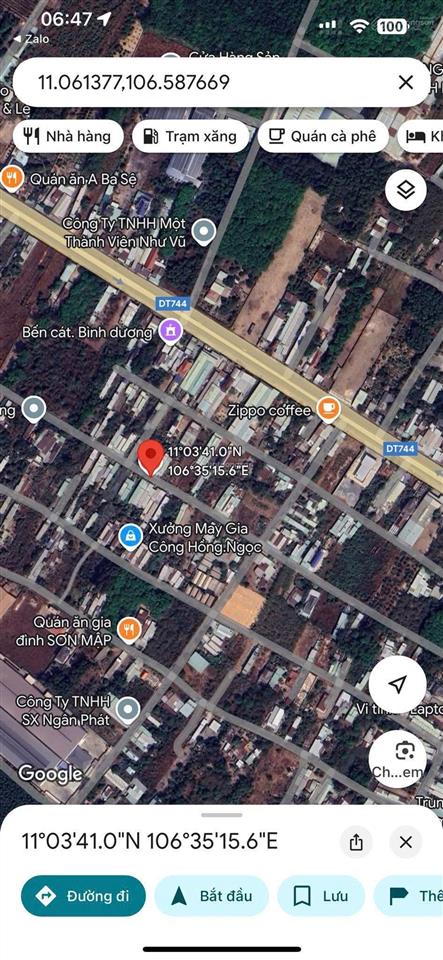 Bán đất phú an, bến cát gần ngã tư phú thứ đường nhựa 6m, 5x39.5m giá 1tỷ530