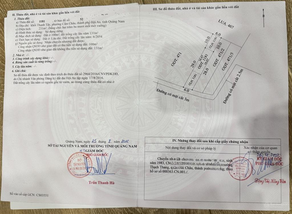231m2 view lúa cẩm châu hội an siêu hot