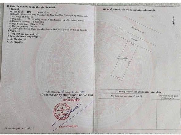 Cần bán gấp giảm 300 triệu BÁN NỀN ĐƯỜNG SỐ 2 - KDC XÂY DỰNG CẦN THƠ 