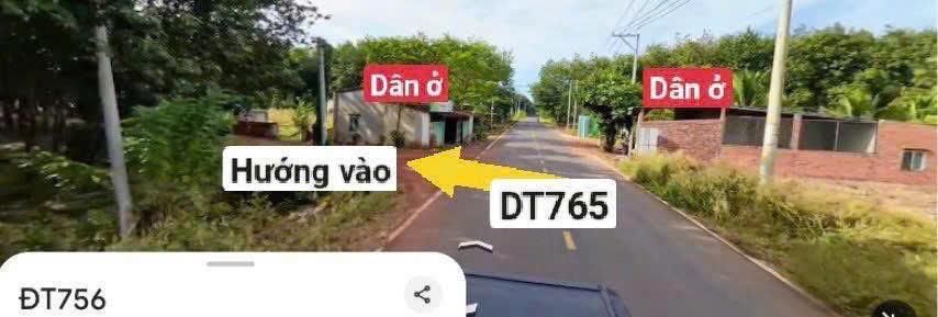 Bán đất nền dt 756 chợ minh lập, 350 triệu, 300m2, sổ sẵn có bank vay, mặt tiền rộng