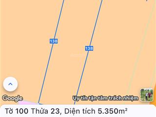 Bán hơn 5 sào đất vuông vức 40x138m mặt tiền đường nhựa khu dân cưu hiện hữu giá 3 tỷ 999 triệu