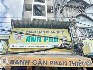 Chdv 7 tầng 5.5x19, sàn 414m² mt tân mỹ cạnh đh marketing q7 19.9 tỷ