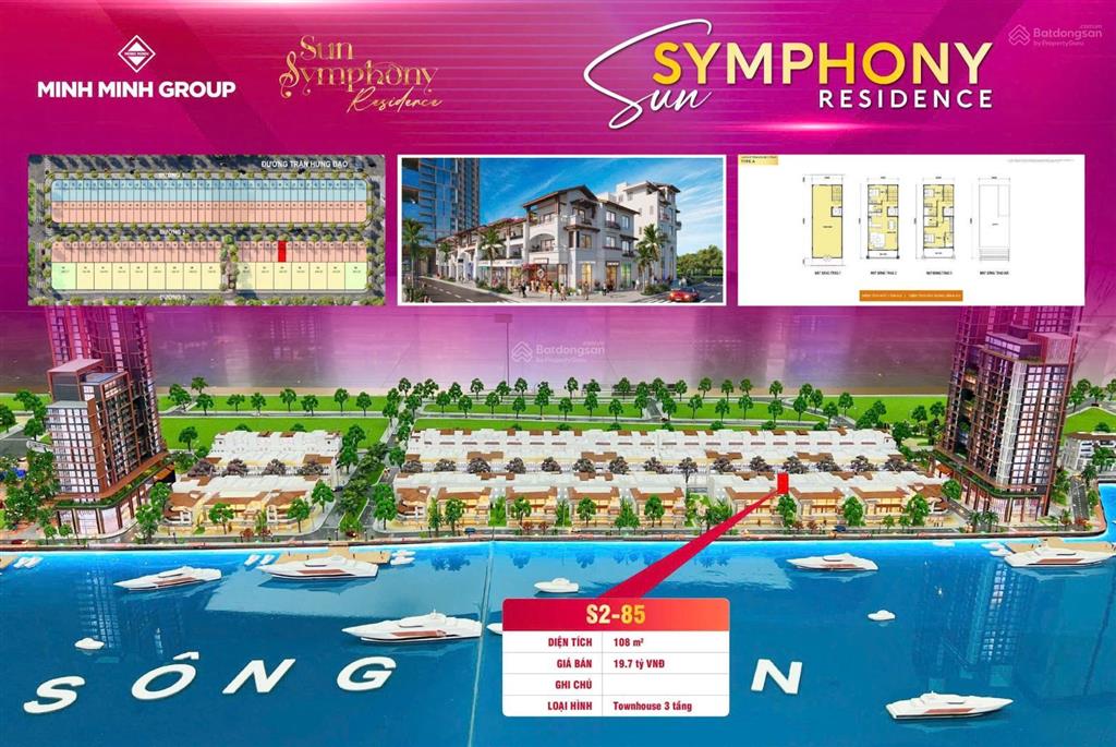 Căn góc sonata hướng sông sát 2 tòa chung cư, thích hợp cho thuê, kinh doanh, buôn bán. ck 10%