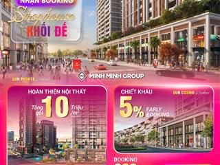 Shophouse khối đế sun symphony view sông hàn, view pháo hoa mặt đường 27m trần hưng đạo