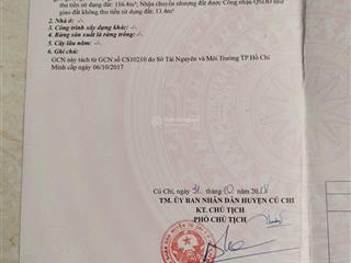 Nhà đường nguyễn thị bi, xã tân phú trung, củ chi, với diện tích 129m2, giá 2,6 tỷ vnd