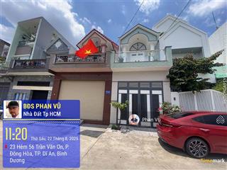 Nhà 3 p ngủ, đông hòa gần bigc go, đường thông. 4ty150.  0909 290 ***