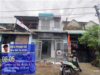 Nhà shr đ. bùi thị cội, dĩ an, đ xe hơi. giá 2ty950.  0909 290 ***