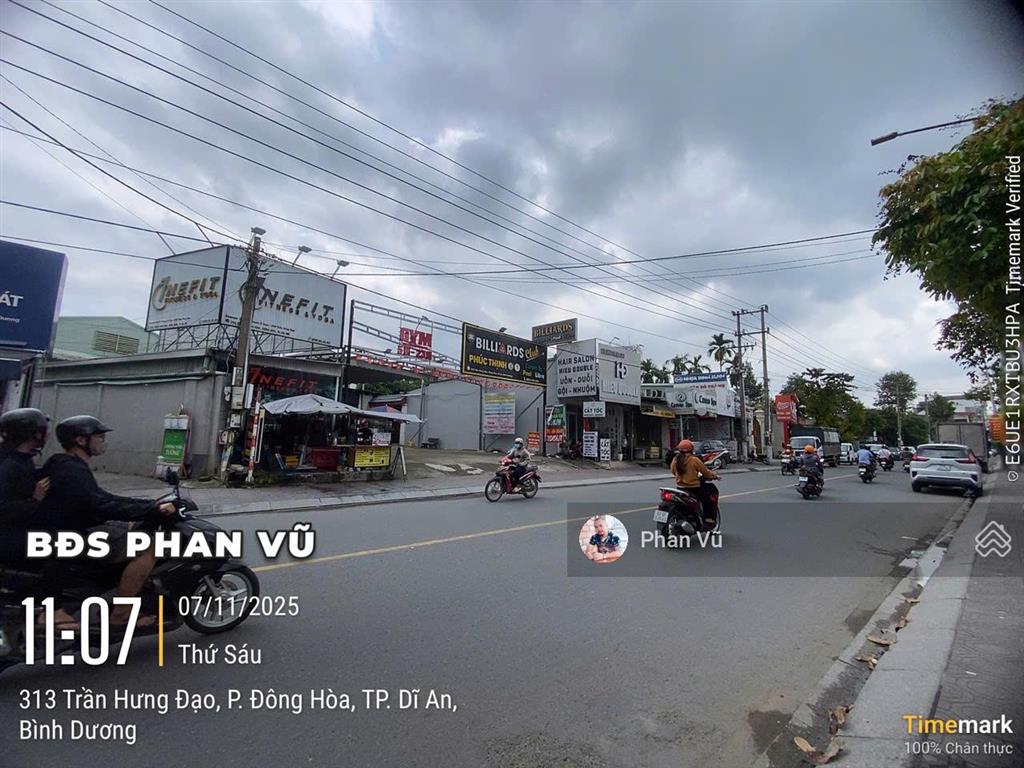 Bán nhà đ. trần hưng đạo, 46 triệu/m2, 258.5m2, 2pn, 1wc, dĩ an,  0909 290 ***