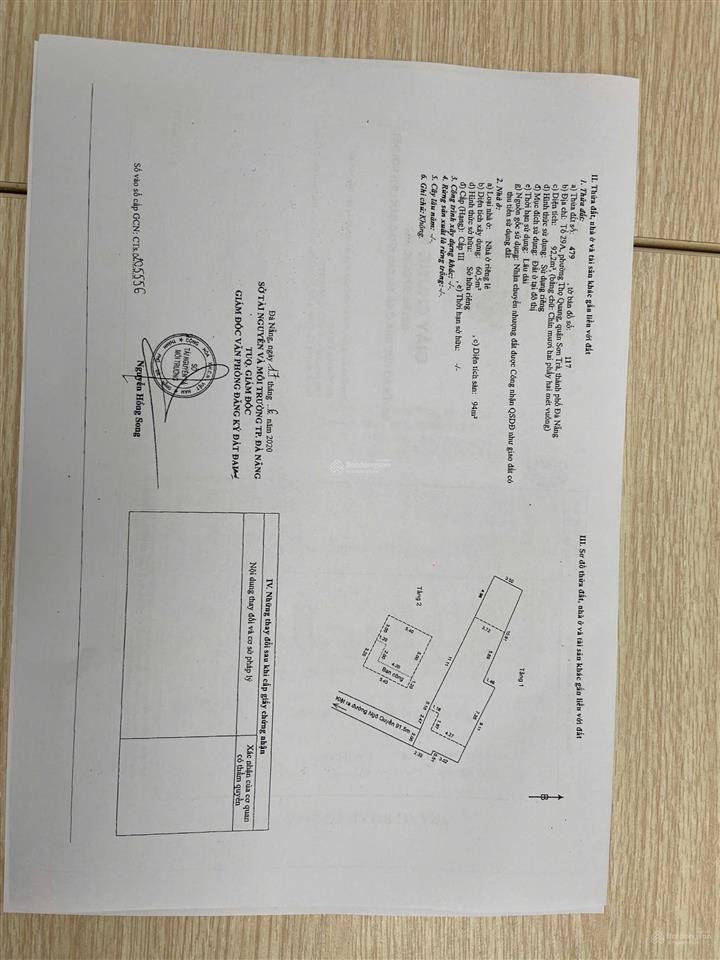 Bán nhà riêng tại kiệt 2m5 ngô quyền, thọ quang, sơn trà, đà nẵng, 92.2m2, giá 4,2 tỉ (có tl)