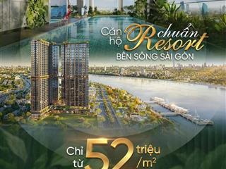 Cần bán căn hộ 2pn view sông at saigon riverside, thanh toán 300tr sở hữu ngay