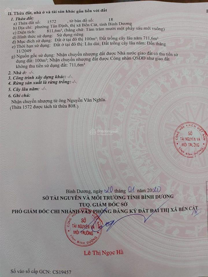 Cần bán lô đất mặt tiền đường mỹ phước tân vạn phường tân định  tp bến cát  bình dương