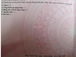 Đất mặt tiền lương nhữ hộc, an cựu mới, tp huế