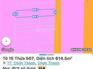 Đất phường hưng long chơn thành cặp sát bên kcn chính chủ bán giá rẻ ngang 5m ngang 10m