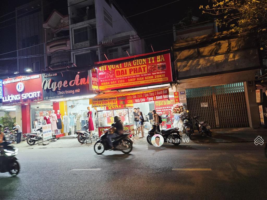 16.5 tỷ tl. 4mx28m  mặt tiền tân kỳ tân quý đoạn giữa lê trọng tấn và trường chinh, rất sầm uất