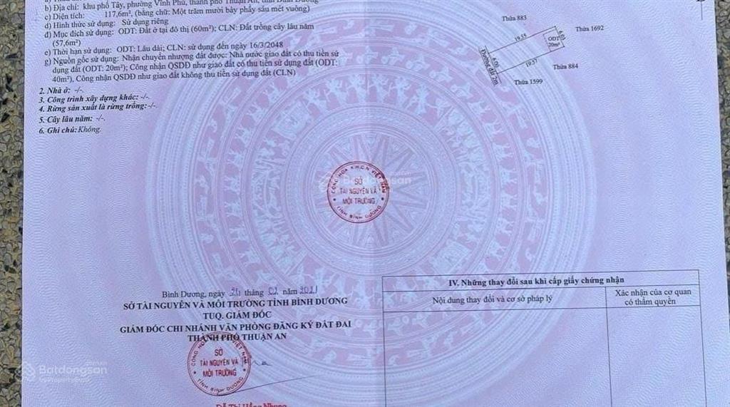 Chính chủ gửi bán đất đẹp vĩnh phú 33, sát sông sài gòn dt 120m đường xe hơi