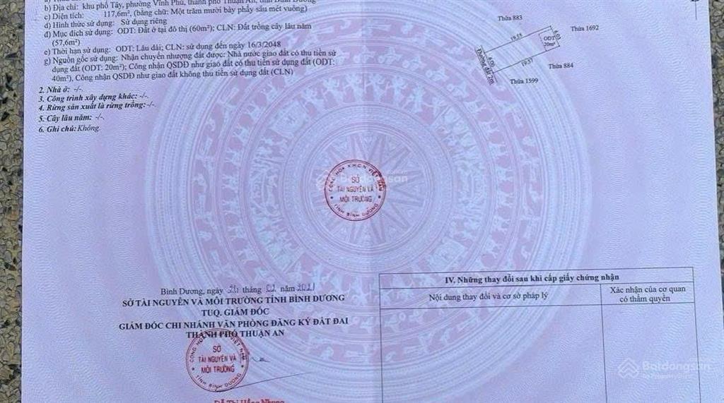 Chính chủ gửi bán đất đẹp vĩnh phú 33 dt 120m gần sông sài gòn đường xe hơi giá rẻ