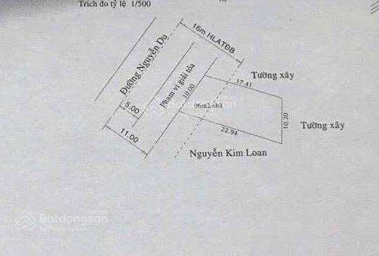 Kẹt bán nhà mặt tiền 196m đường nguyễn du  bình hòa  vị trí kinh doanh sầm uất