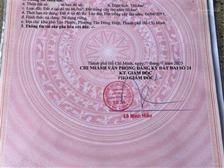 Hàng nóng nhà gần vòng xoay an phú 110,6m2 tân bình đường nhựa 8m