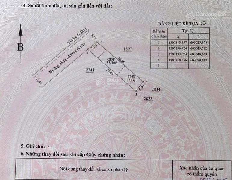Kẹt bán đất bình nhâm 131m² kdc lâu đài vàng đường nhựa 6m đẹp