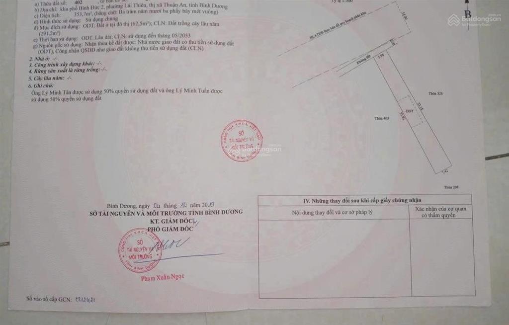 Tôi bán đất trung tâm lái thiêu gần chợ | 353m2 đường quy hoạch 14m