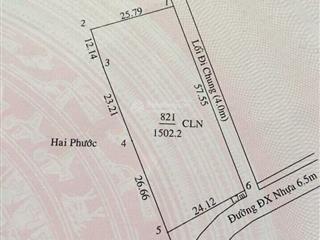 Nán đất mặt tiền dx070 định hoà  tdm  bd. dt 24mx57 thổ cư 300m2, giá 13tr/m2