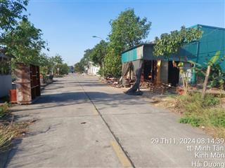 4 lô đất phố vườn mưa  khu dịch vụ và thương mại minh tân, kinh môn. giá chỉ 1xtr/m2