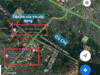 Bán đất thổ cư giá tốt  kdc youngtown ngay gần cầu thầy cai củ chi. ngang 10m thuộc xã hậu nghĩa