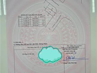 Bán đất từ 80m2, giá từ 2,6 tỷ dưới 3 tỷ, nguyễn văn tạo long thới, nhà bè, hẻm xe hơi, sổ riêng
