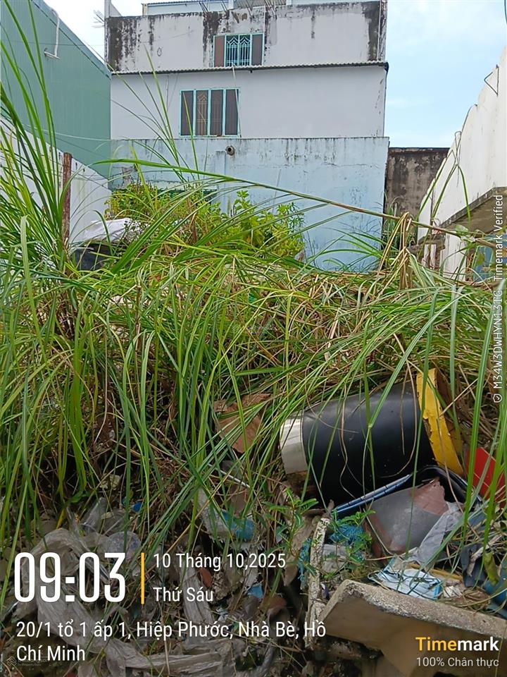 Bán nền 60,6m2 giá 2,1 tỷ (ngang 3,6m, dài 13m, nở hậu 6,6m), hẻm xe hơi, nguyễn văn tạo, nhà bè