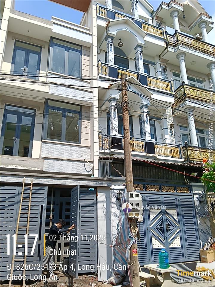 Bán nhà đường 826 c long hậu giá rẻ từ 1,5 tỷ, kế sg village, kdc thái sơn, gần lê văn lương,shr