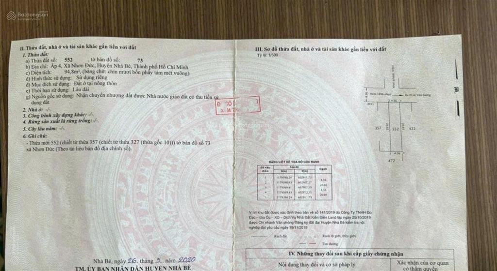 Bán đất 1896 lê văn lương giá rẻ, giá từ 2,9 tỷ, dt 97m2, hẻm xe hơi 6m, gần trường quốc tế mỹ, shr