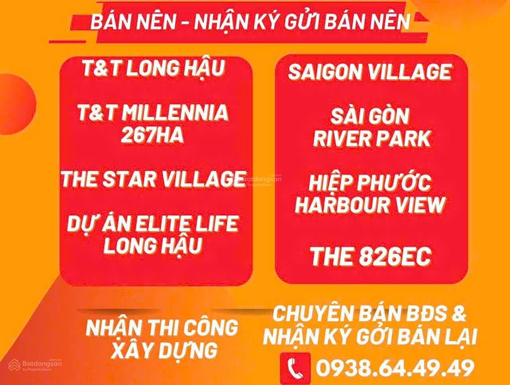 Chuyên bán nền và nhận ký gởi bán lại nhanh  xây nhà  đường lớn  căn góc  view công viên