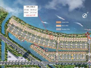 Bán biệt thự ven sông vàm cỏ đông waterpoint the pearl, 806m², giá chỉ từ 68tr/m²