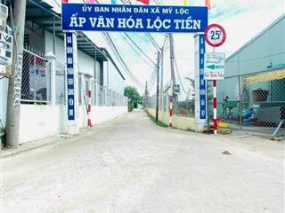 Chủ cần bán lô đất thổ cư 4 x 32 m mặt tiền đg 4 m lộc tiền mỹ lộc cần giuộc