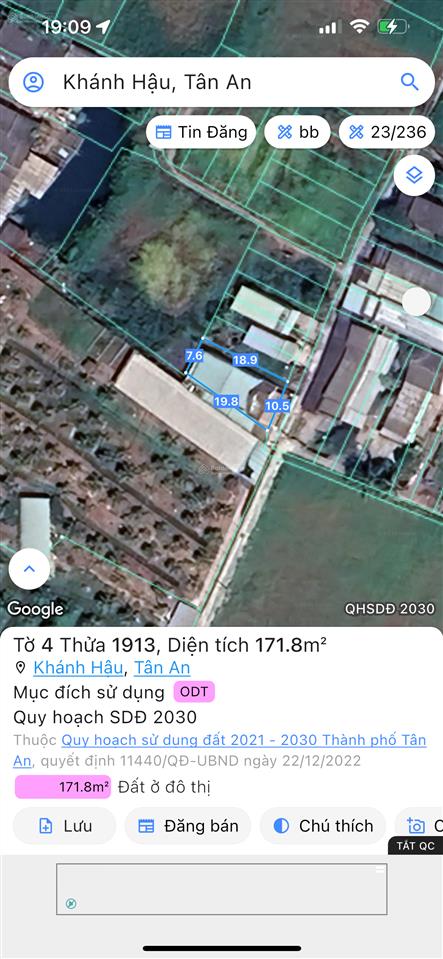 Bán nhà hẽm 32 lương văn chấn , phường khánh hậu , tp tân an  diện tích  10.5 x 19.8 hậu 7.5m2