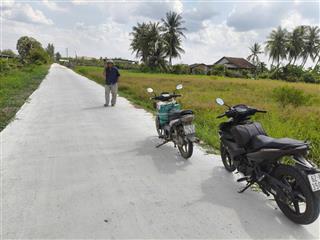 Bán 1247m2 đất lúa mặt tiền đường 5m thuộc xã phước tân hưng, châu thành  diện tích 30 x 42m