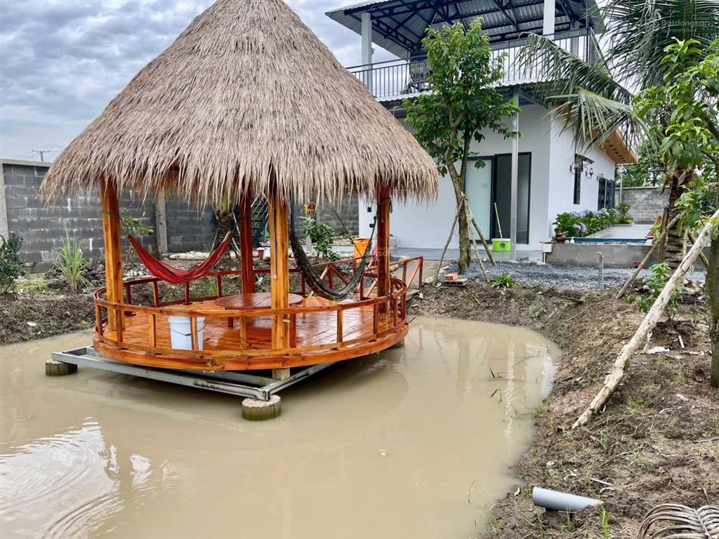 Bán nhà vườn nghĩ mặt tiền nguyễn văn nhâm thuộc nhơn thạnh trung , tp tân an  dt  20 x 50m2