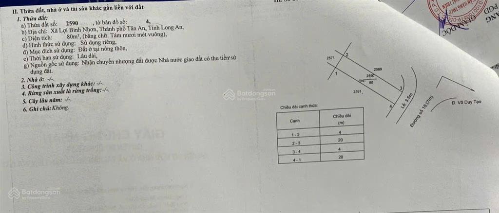 Bán 2 lô góc đường số 17 và 18 thuộc kdc lợi bình nhơn, tp tân an, diện tích 8 x 20m (160m2)