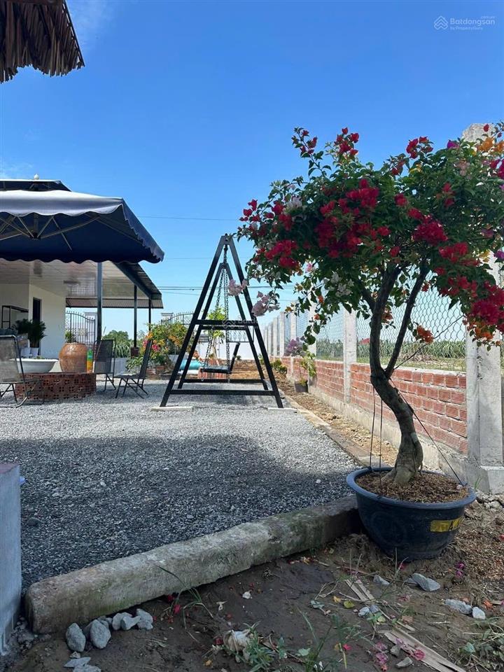 Bán nhà vườn nghỉ dưỡng 760m2 lúa + 117m2 thổ thuộc ấp 8, phước tân hưng, châu thành, long an