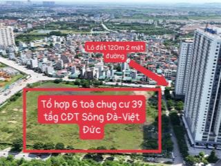 Chính chủ cần bán lô đất 120m2, ngay chân 8 toả chung cư nam an khánh, kinh doanh cực kì sầm uất