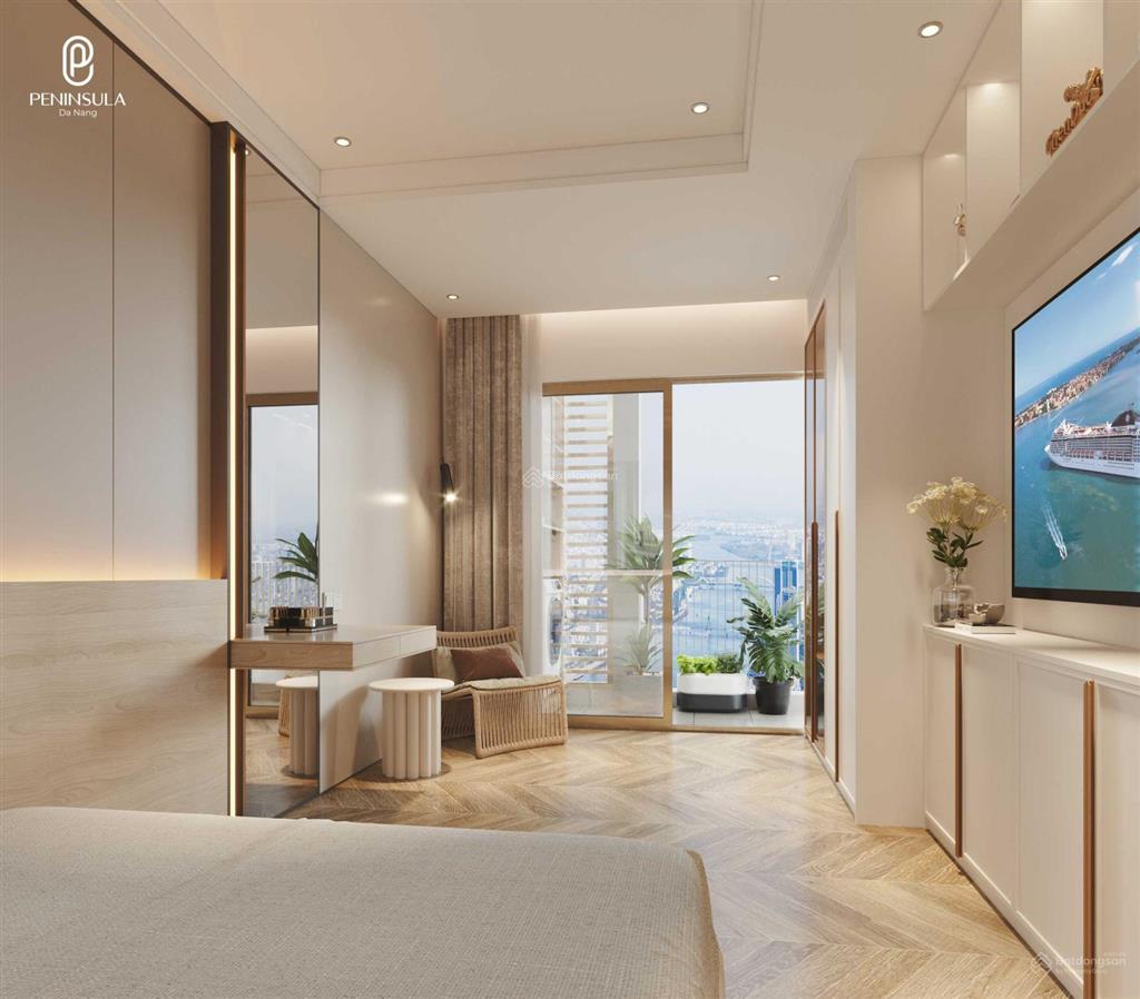 Cực hiếm, căn hộ 2pn 63m2 tầng 16 peninsula, view sông hàn, trung tâm đà nẵng
