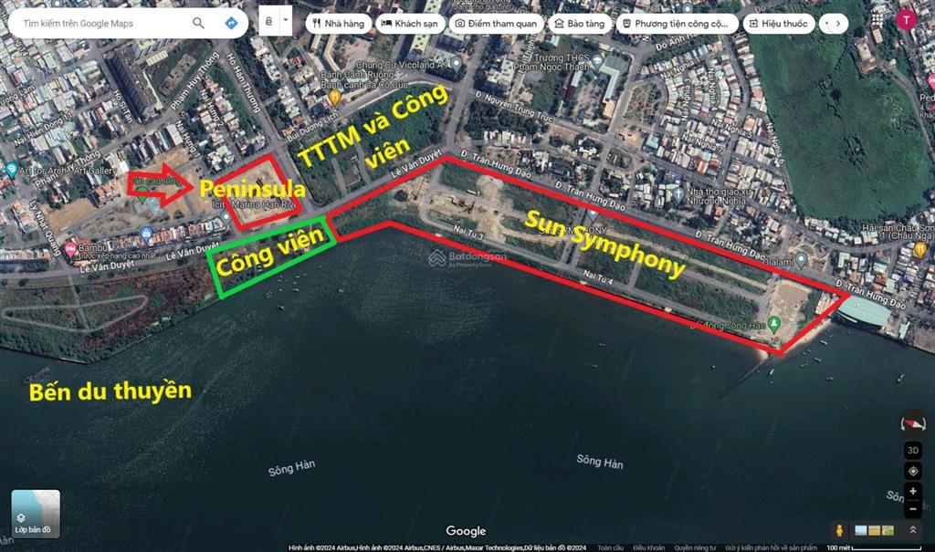 Siêu phẩm  bán căn hộ 2 phòng ngủ 62,8m2 tầng 18, view trực diện sông hàn, tt đà nẵng