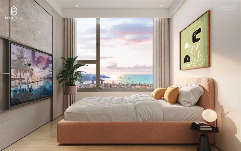 Bán căn hộ 2pn 62,6m2 tầng 16 peninsula, view sông hàn, trung tâm đà nẵng, giá cđt
