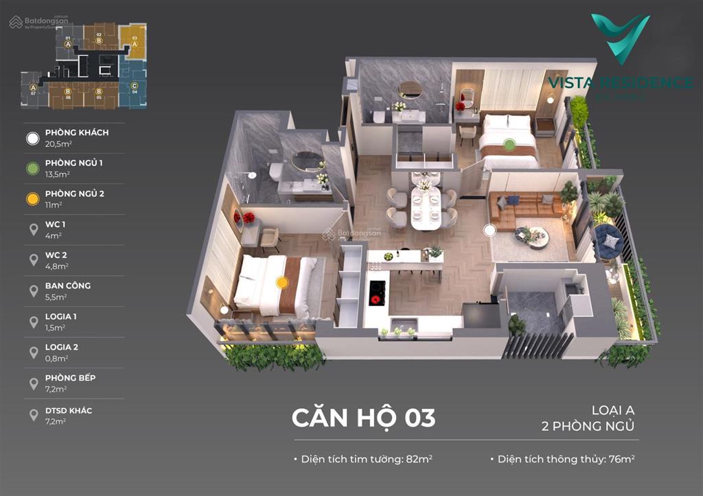 Siêu phẩm  cần bán căn hộ cao cấp 2 phòng ngủ 76m2 vista residence, hải châu, tt đà nẵng  giá cđt