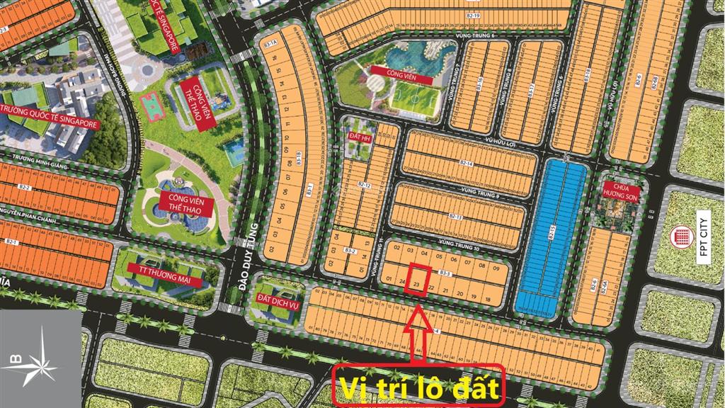Siêu phẩm  cần bán 300m2 đất biệt thự đường nguyễn phan chánh, liền kề fpt  sổ đỏ lâu dài