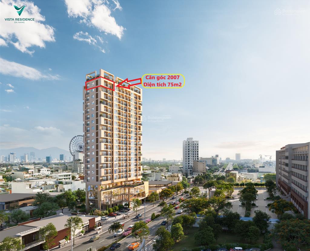 Siêu phẩm, cần bán căn góc 2 phòng ngủ 75m2 tầng 20 vista view sông hàn, hải châu, đà nẵng