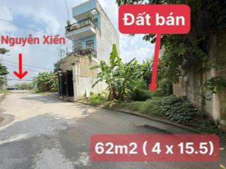 Lô đất 1 sẹc nguyễn xiển gần vinhomes grand park giá chỉ 3,35 tỷ dt 62m full thổ cư